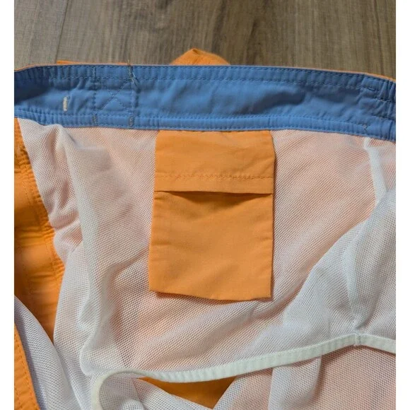 Polo Ralph Lauren Size XL Cargo Swim Trunks Board Shorts Orange Pony Preppy - Picture 7 of 12